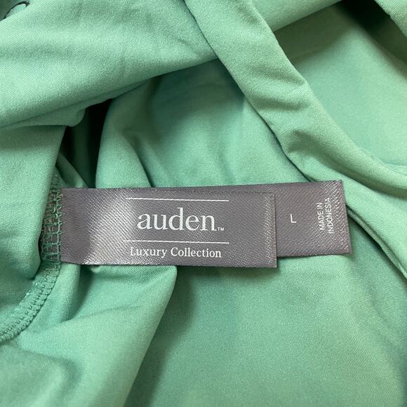 Auden Women's Luxury Collection 4-Way Stretch Long Sleeve Bodysuit Tidal Flow L - Picture 6 of 7